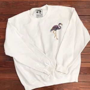 URBAN OUTFITTERS x RIOT SOCIETY flamingo crew neck